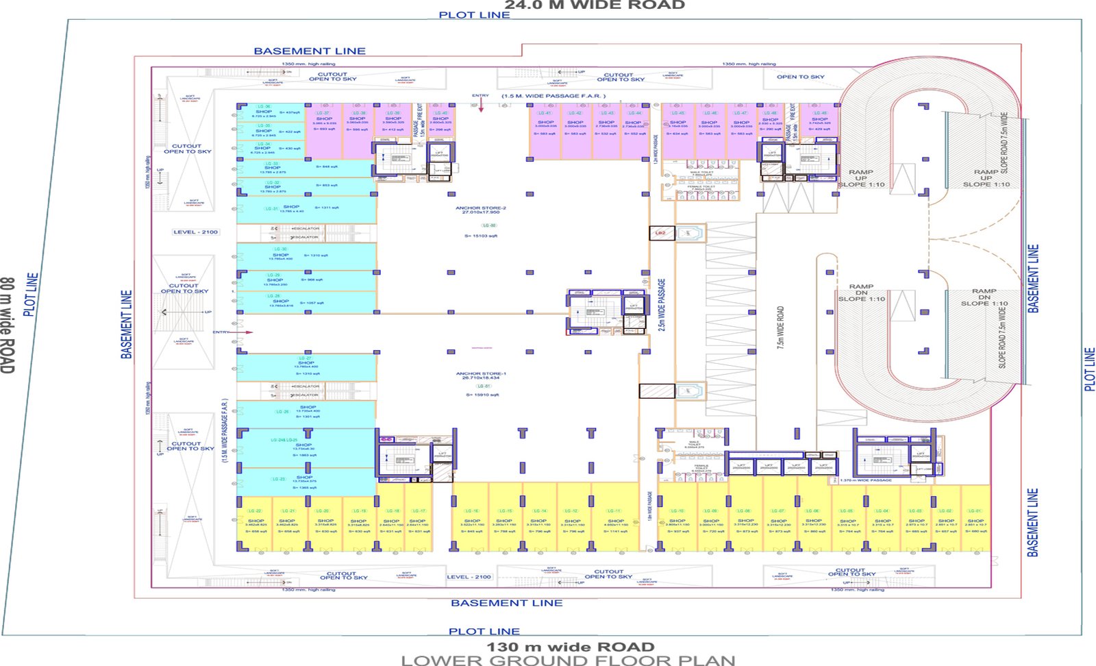 Nirala Gateway Lower Ground floor plan