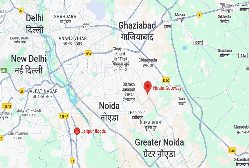 nirala gateway location map